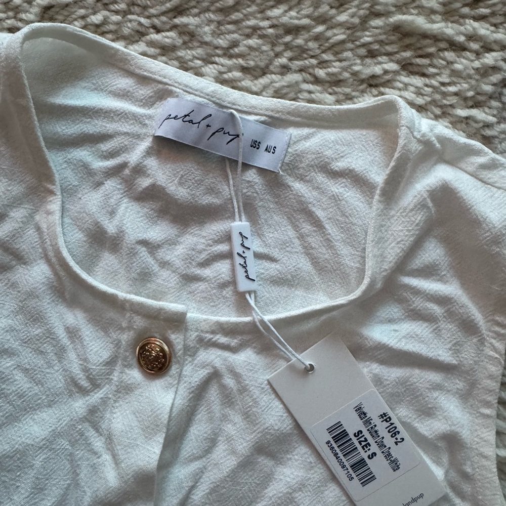 Petal & Pup Cream Button-Down Sleeveless Coverup - Picture 5 of 6
